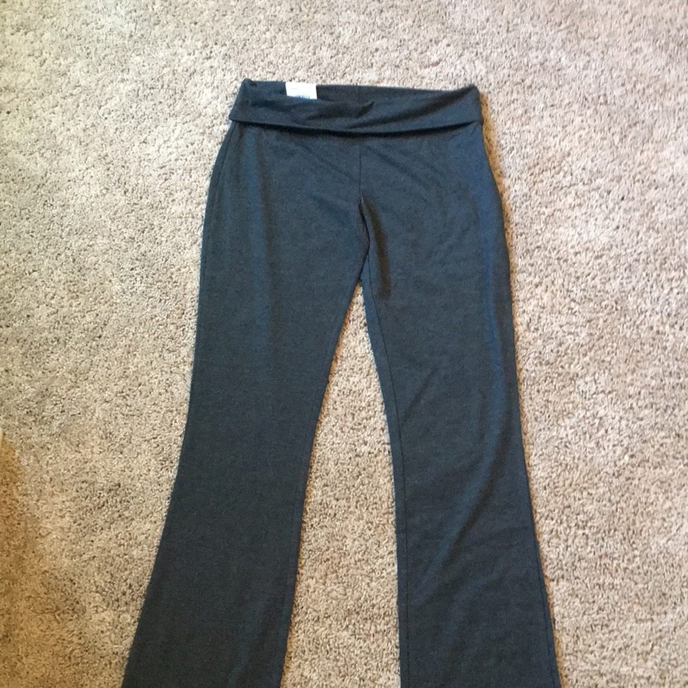 Soft and comfortable pants fold over skinny boot.